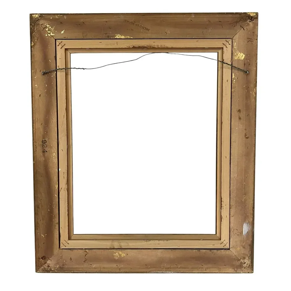 Vintage Gold Gilded Wood Gesso Ornate Photo Art Frame Large 27x23